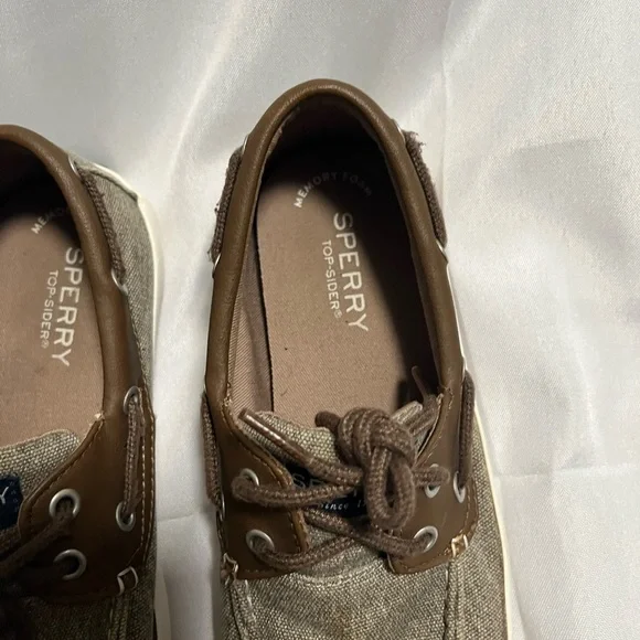 Sperry kids Canvas Boat Shoes size 3M - Picture 5 of 9